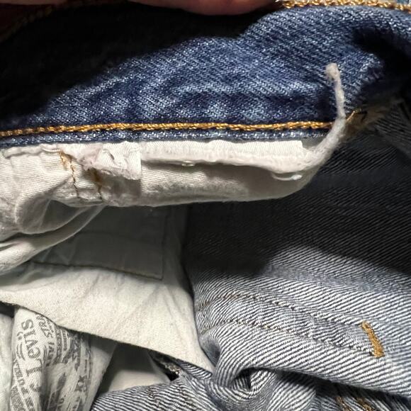 Levi’s 501 Jeans Womens 26 x 25 Cropped Premium blue Denim Pants - Picture 5 of 10